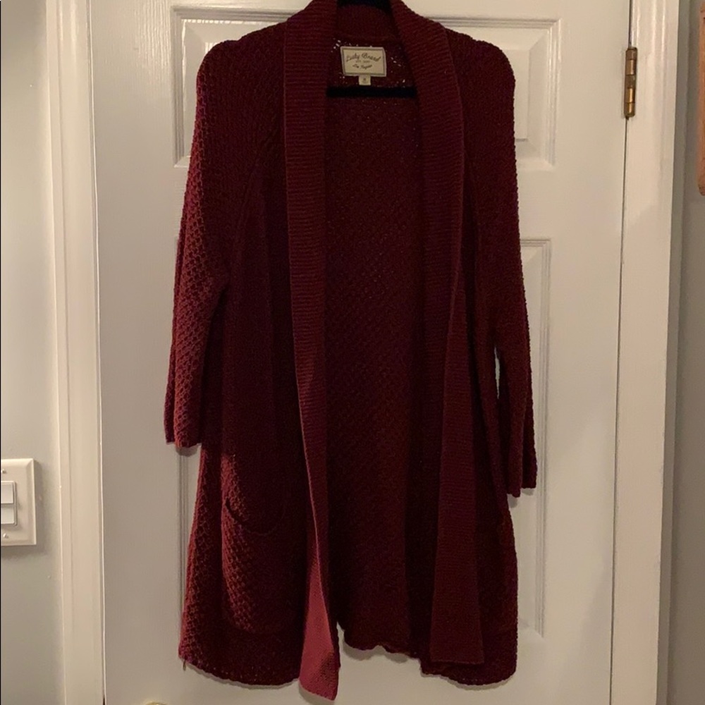 Lucky Brand Red Cardigan